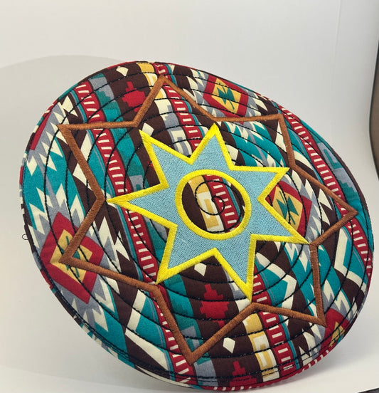 Hot Mat - Turquoise Sunburst