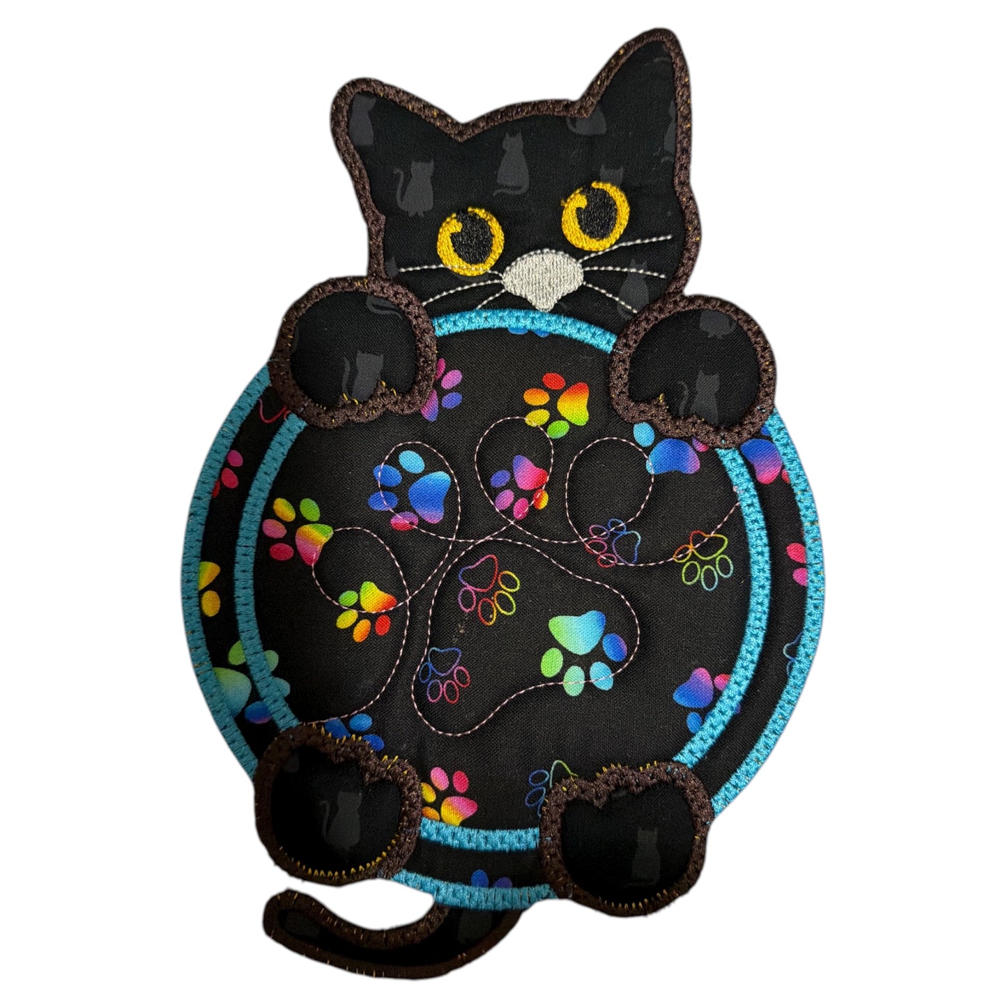 Kitty Coster Blue Outline