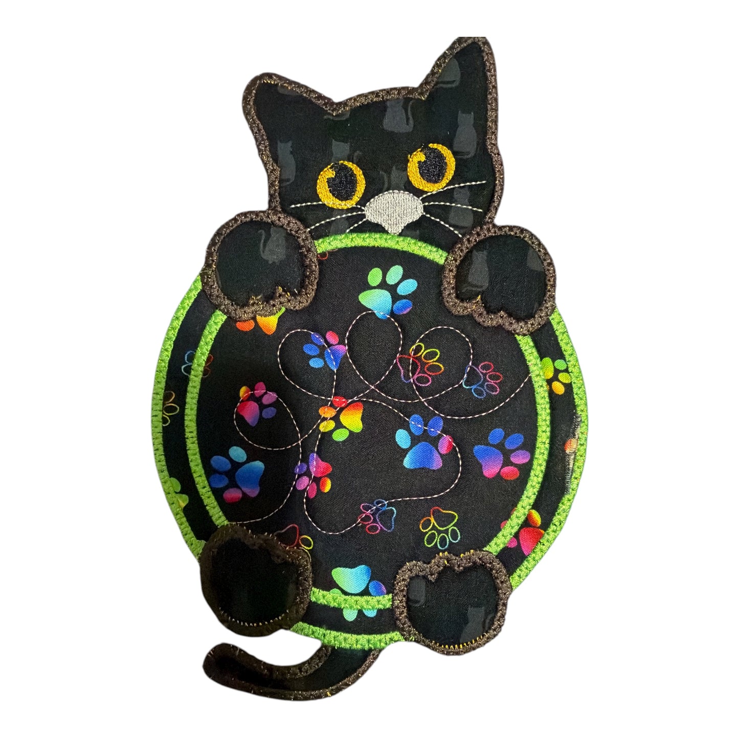 Kitty Coster Green Outline