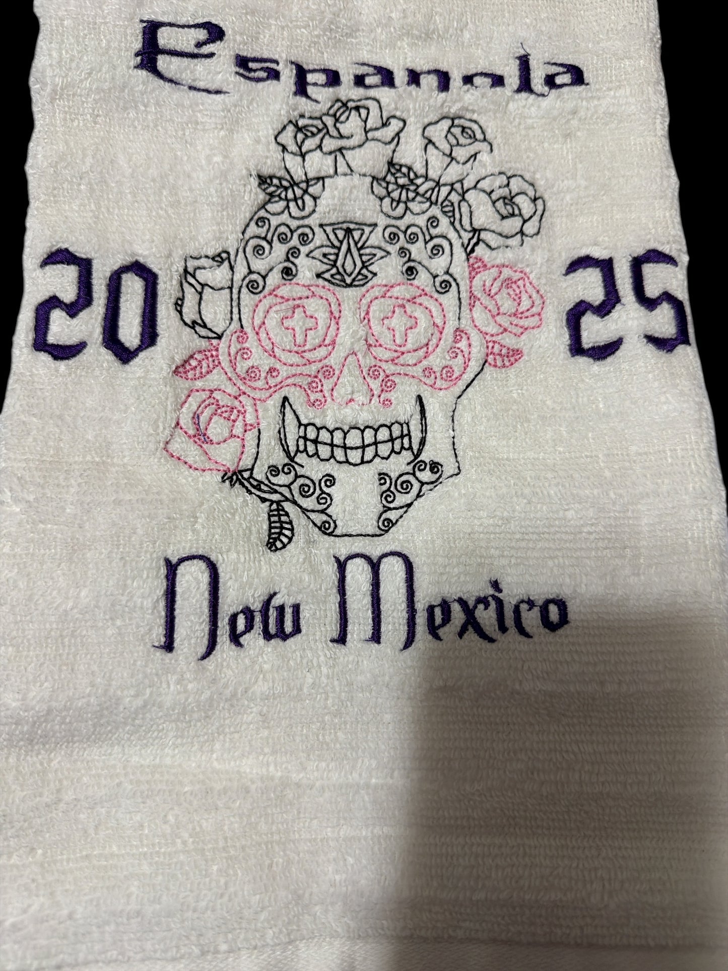 Espanola New Mexico Skull 2025 Towel