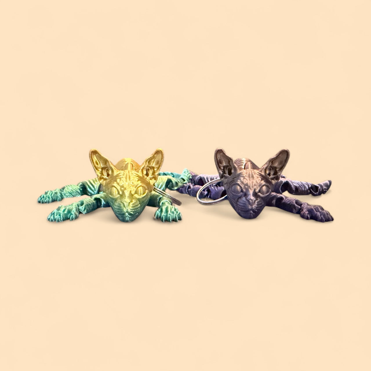 3D Printed Sphynx Cat Key Chain