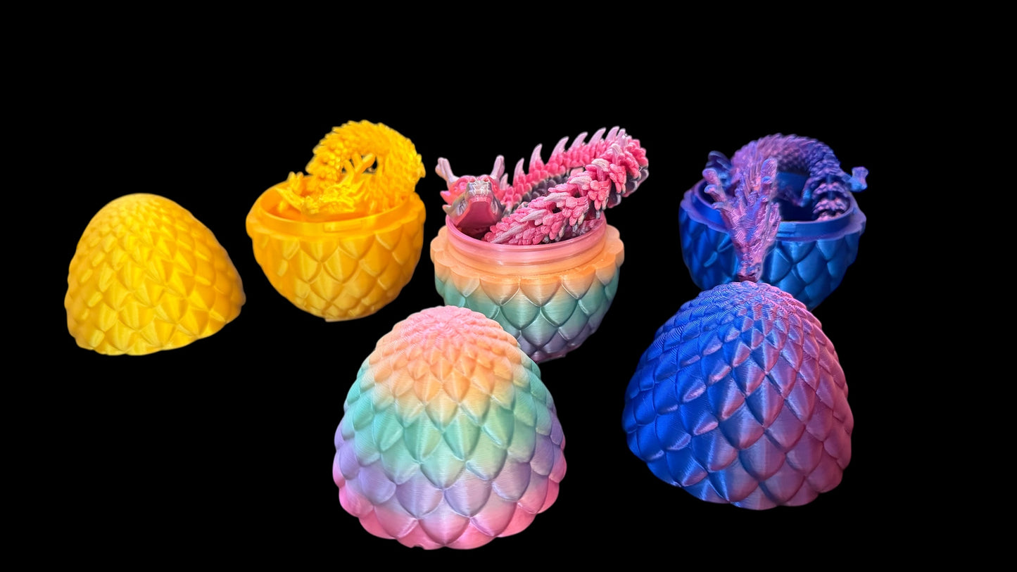 3D Printed Dragon in Egg