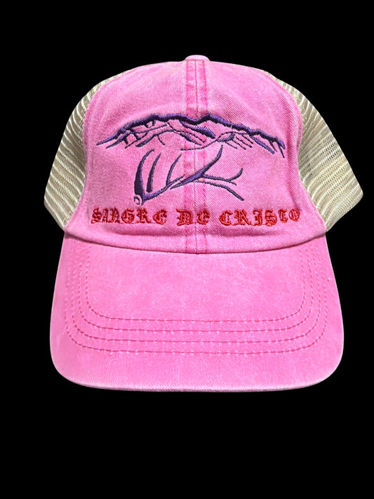 "NM Sangre De Cristo" Mountains Pink Trucker Hat