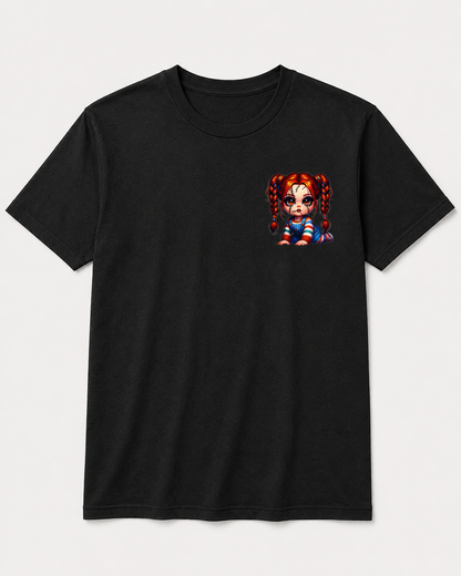 Creepy Cute Stitched Doll Short Sleeve-Shirt