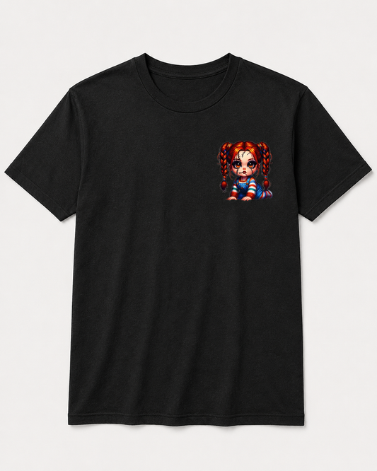 Creepy Cute Stitched Doll Short Sleeve-Shirt