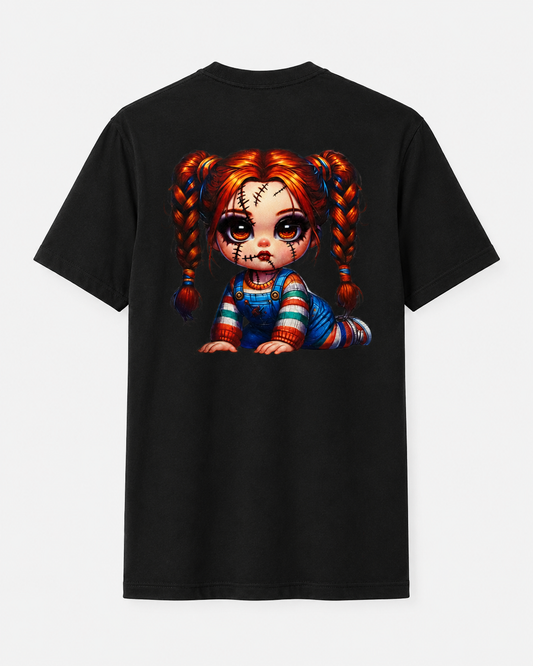 Creepy Cute Stitched Doll Short Sleeve-Shirt